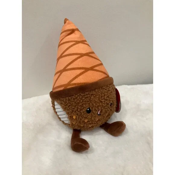 Giggle Scape NEW  Chocolate toffee ice cream cone Plush Toy - Picture 3 of 4